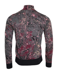 Dolce & Gabbana Multicolor Graphic Turtle Neck Men Sweater -   -  Dolce & Gabbana.