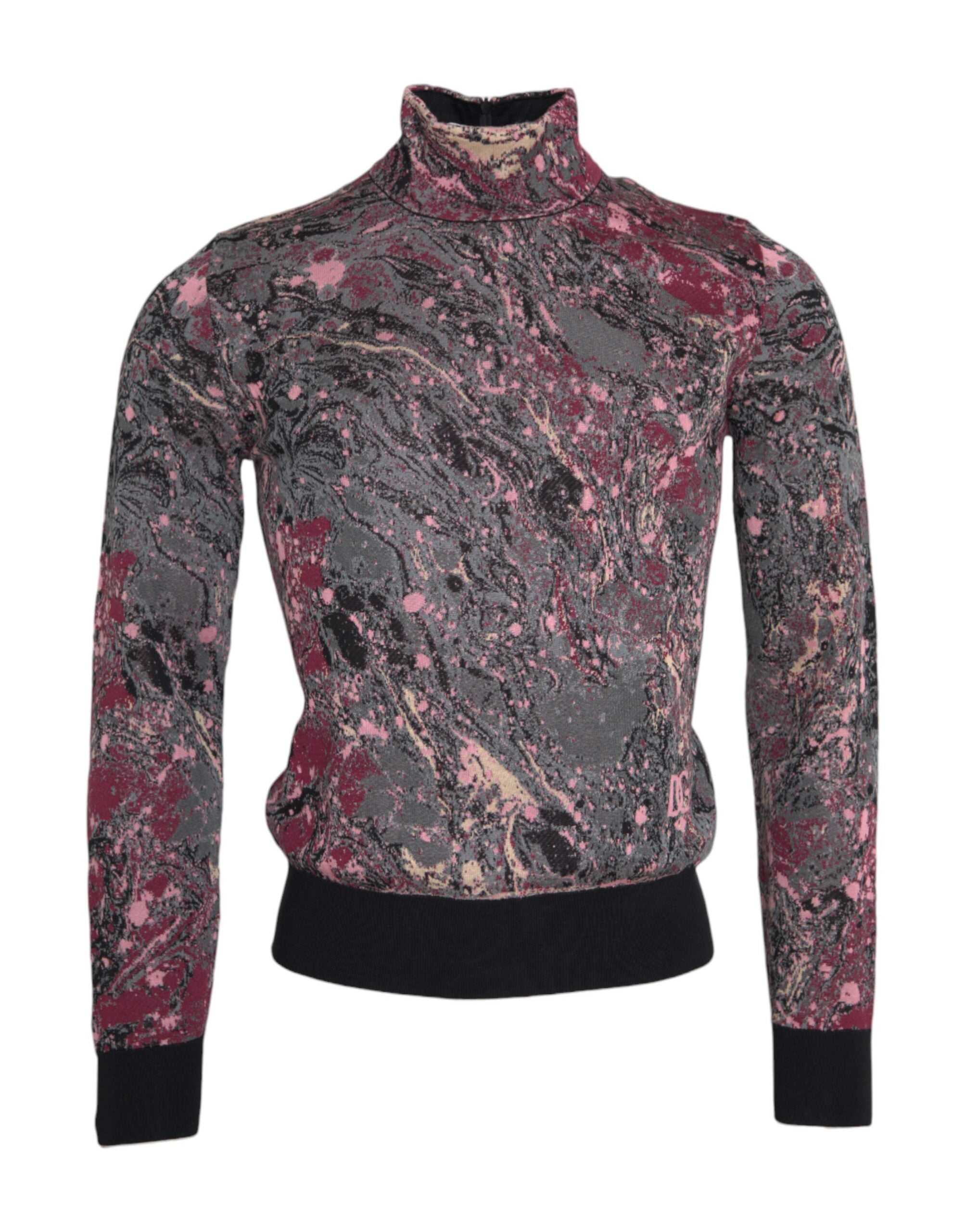 Dolce & Gabbana Multicolor Graphic Turtle Neck Men Sweater -   -  Dolce & Gabbana. Dolce & Gabbana Multicolor Graphic Turtle Neck Men Sweater -   -  Dolce & Gabbana.