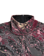 Dolce & Gabbana Multicolor Graphic Turtle Neck Men Sweater -   -  Dolce & Gabbana.