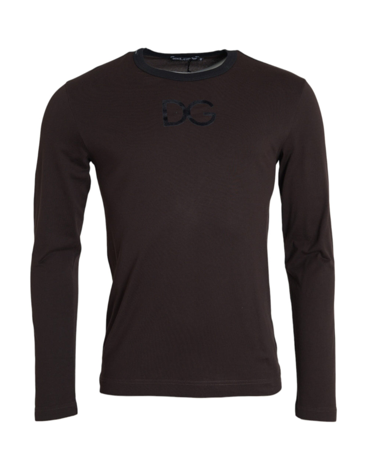 Dolce & Gabbana Brown DG Logo Crewneck Pullover Sweater -   -  Dolce & Gabbana.