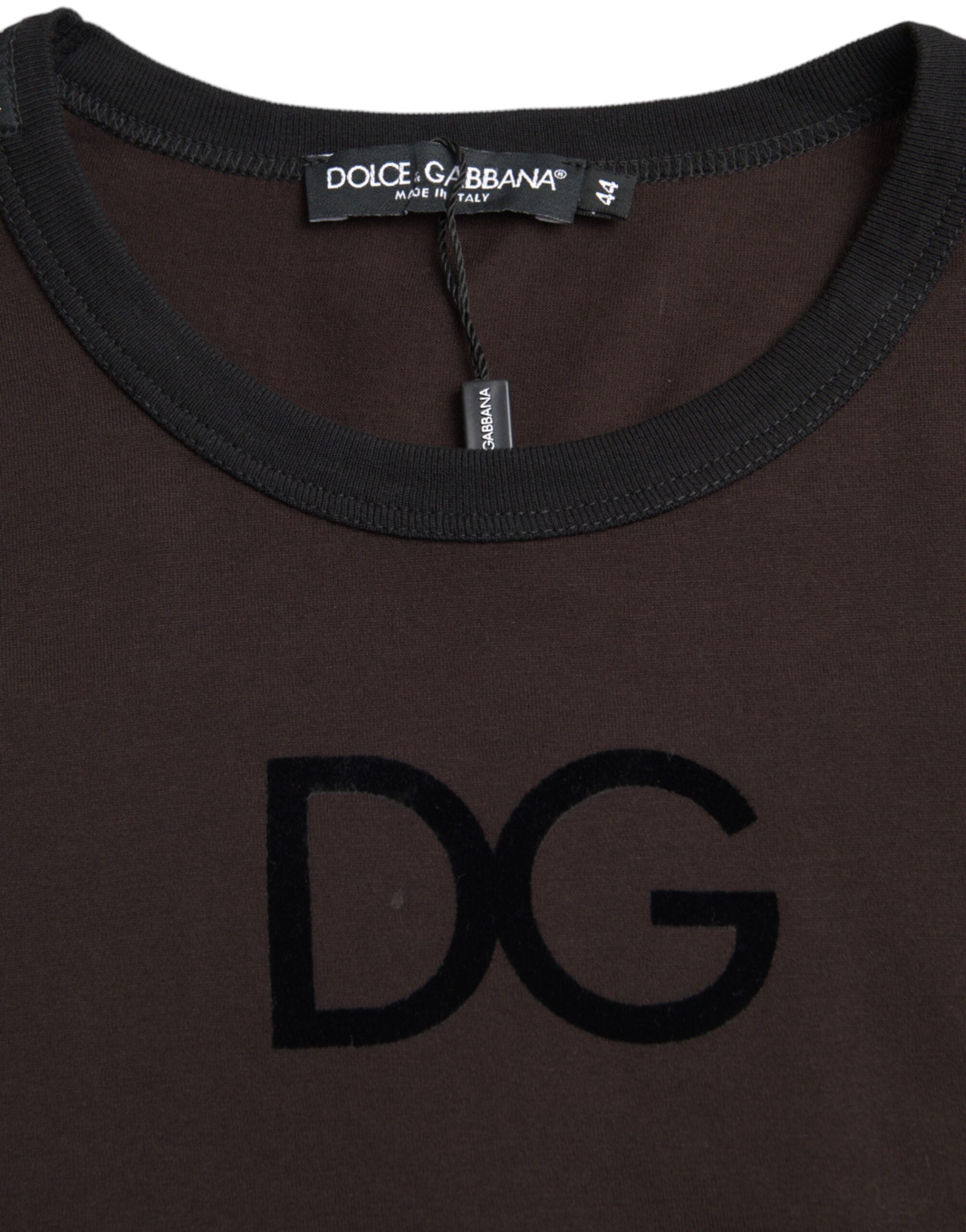 Dolce & Gabbana Brown DG Logo Crewneck Pullover Sweater -   -  Dolce & Gabbana. Dolce & Gabbana Brown DG Logo Crewneck Pullover Sweater -   -  Dolce & Gabbana.