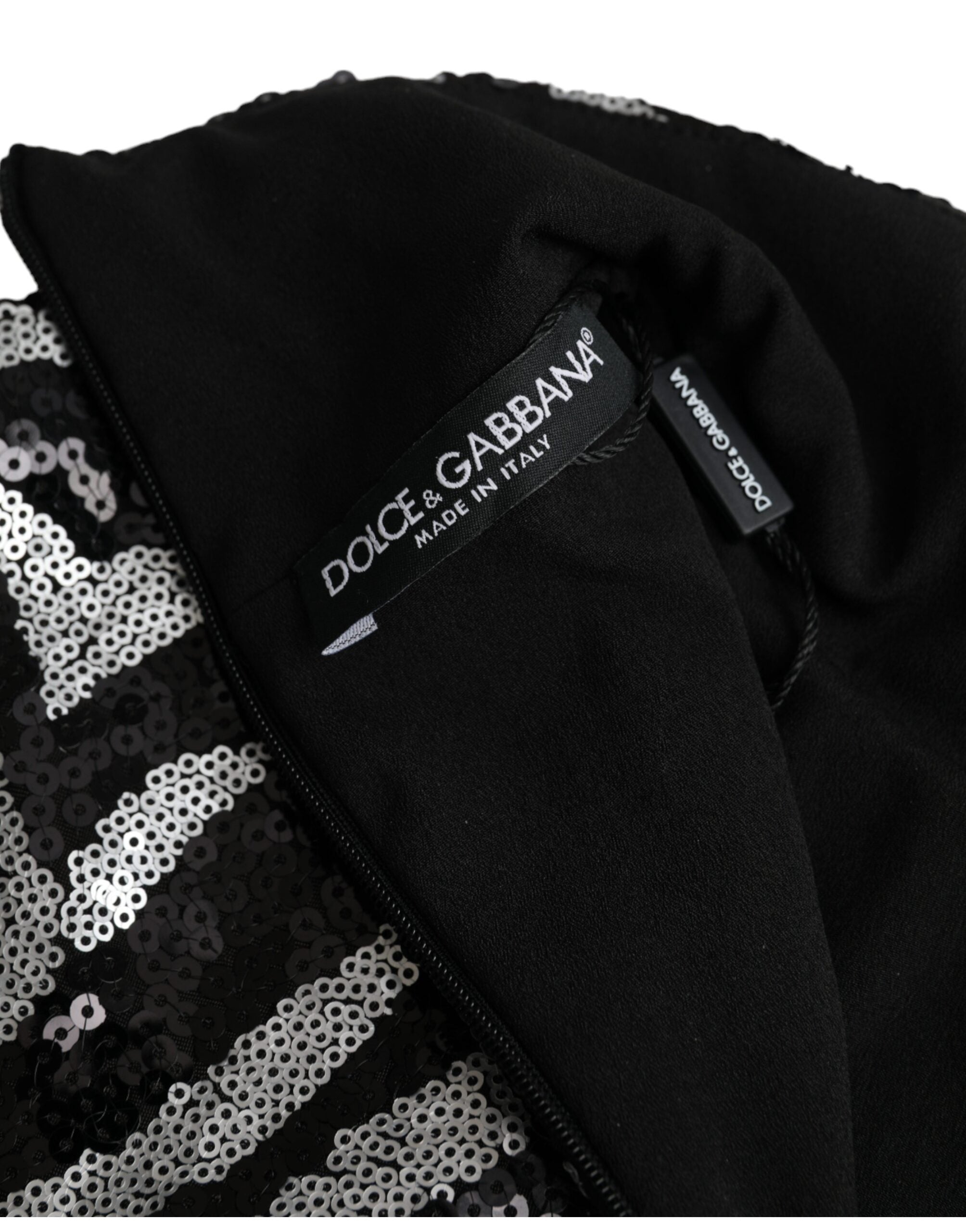 Dolce & Gabbana Black Silver Sequined Polyester Sweater -   -  Dolce & Gabbana. Dolce & Gabbana Black Silver Sequined Polyester Sweater -   -  Dolce & Gabbana.
