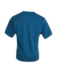 Dolce & Gabbana Blue Logo Round Neck Short Sleeves T-shirt -   -  Dolce & Gabbana.