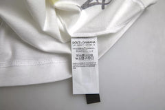 Dolce & Gabbana White Graphic Cotton Short Sleeves Men T-shirt -   -  Dolce & Gabbana.