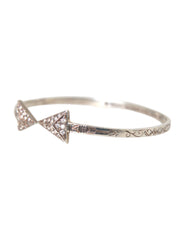 Nialaya Arrow Crystal 925 Silver Bangle Bracelet Women -   -  Nialaya.