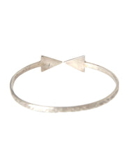 Nialaya Arrow Crystal 925 Silver Bangle Bracelet Women -   -  Nialaya.