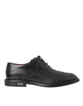 Dolce & Gabbana Black Leather Oxford Wingtip Formal Men Shoes -   -  Dolce & Gabbana.