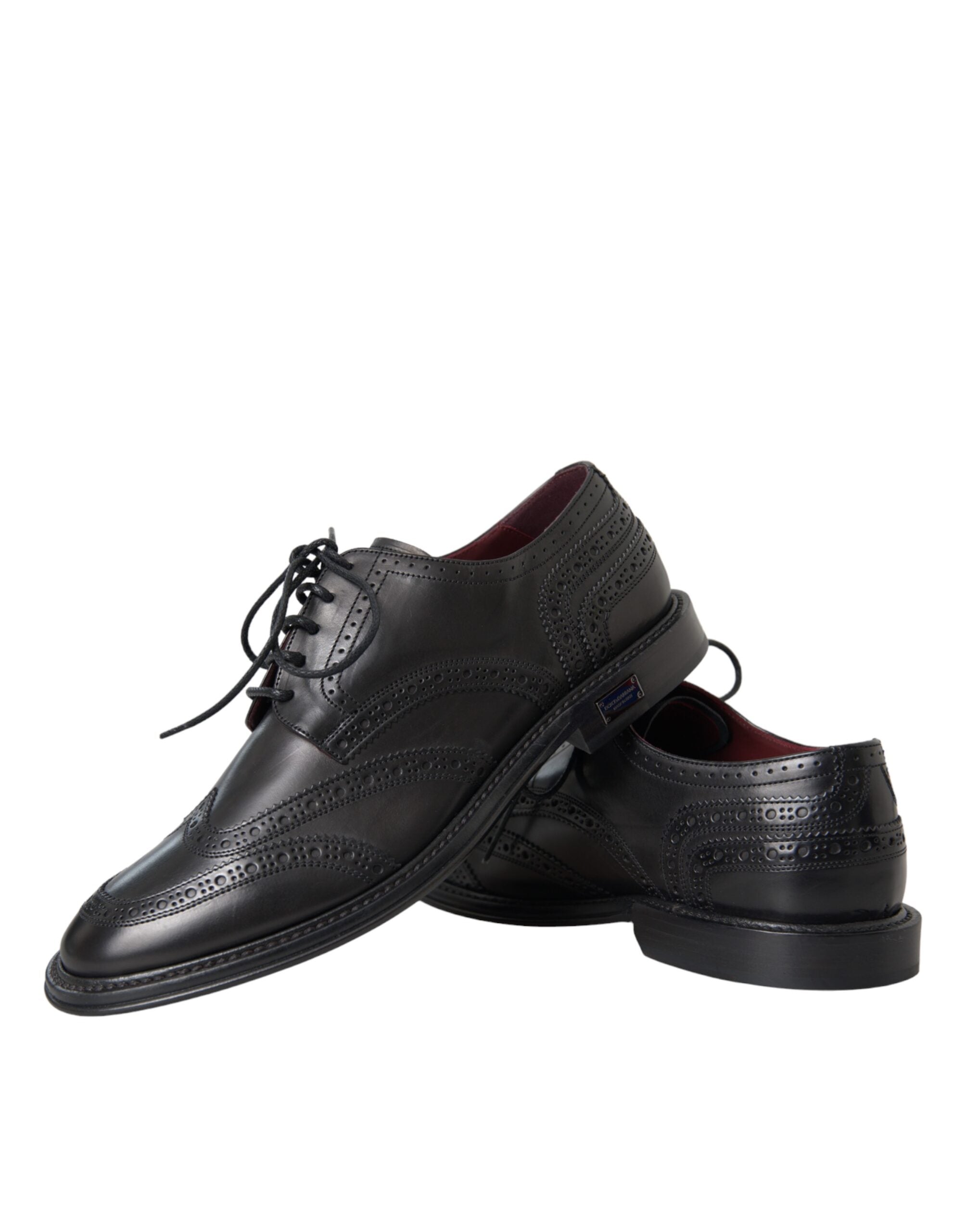 Dolce & Gabbana Black Leather Oxford Wingtip Formal Men Shoes -   -  Dolce & Gabbana. Dolce & Gabbana Black Leather Oxford Wingtip Formal Men Shoes -   -  Dolce & Gabbana.