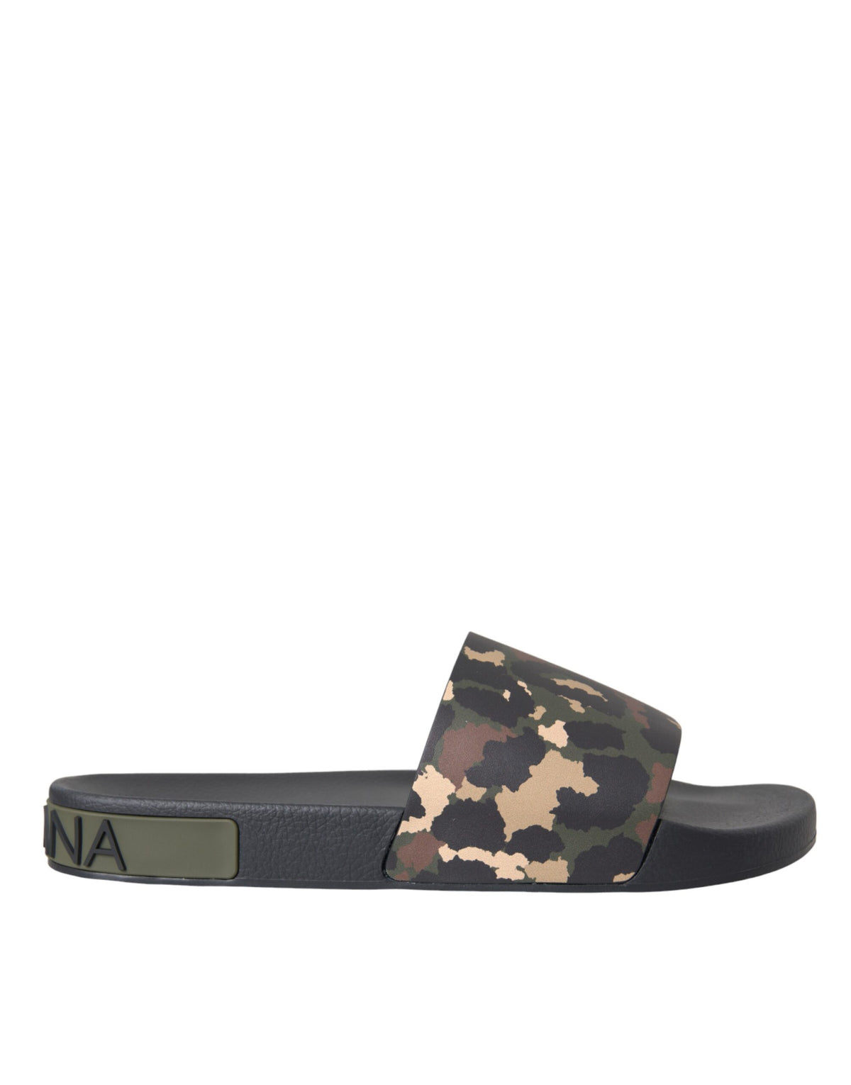 Dolce & Gabbana Multicolor Camouflage Leather Beachwear Men Shoes -   -  Dolce & Gabbana.
