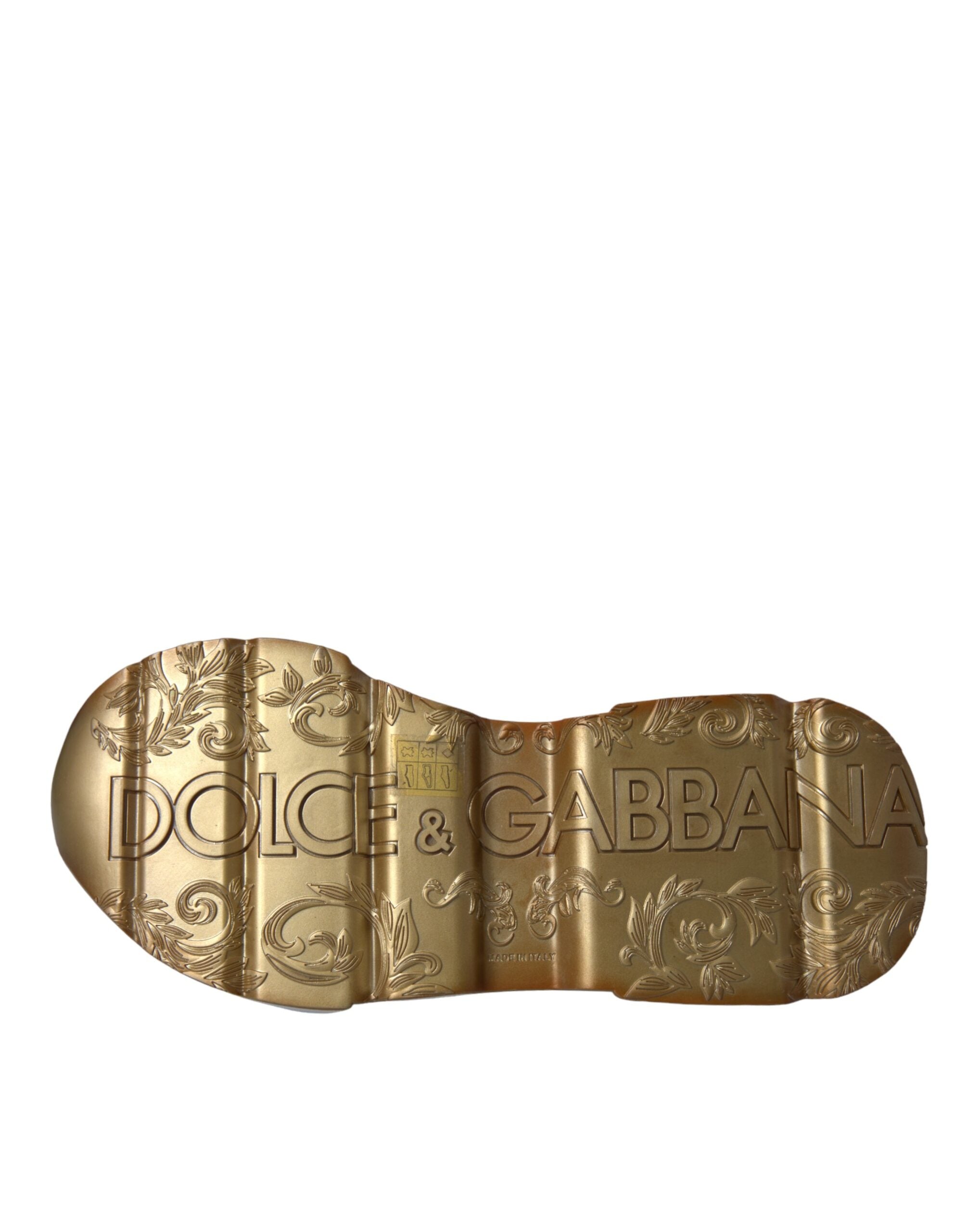 Dolce & Gabbana White Gold DAYMASTER Leather Sneakers Shoes -   -  Dolce & Gabbana. Dolce & Gabbana White Gold DAYMASTER Leather Sneakers Shoes -   -  Dolce & Gabbana.