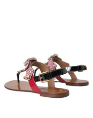 Dolce & Gabbana Multicolor Crystal Sandals Flip Flops Shoes -   -  Dolce & Gabbana.