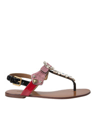 Dolce & Gabbana Multicolor Crystal Sandals Flip Flops Shoes -   -  Dolce & Gabbana.