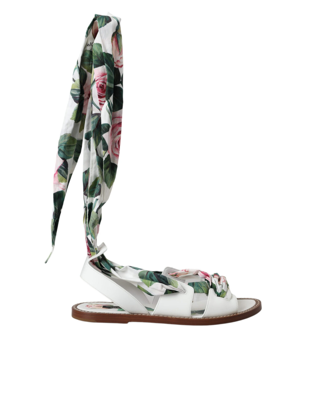 Dolce & Gabbana Multicolor Floral Print Ankle Wrap Sandals Shoes -   -  Dolce & Gabbana.