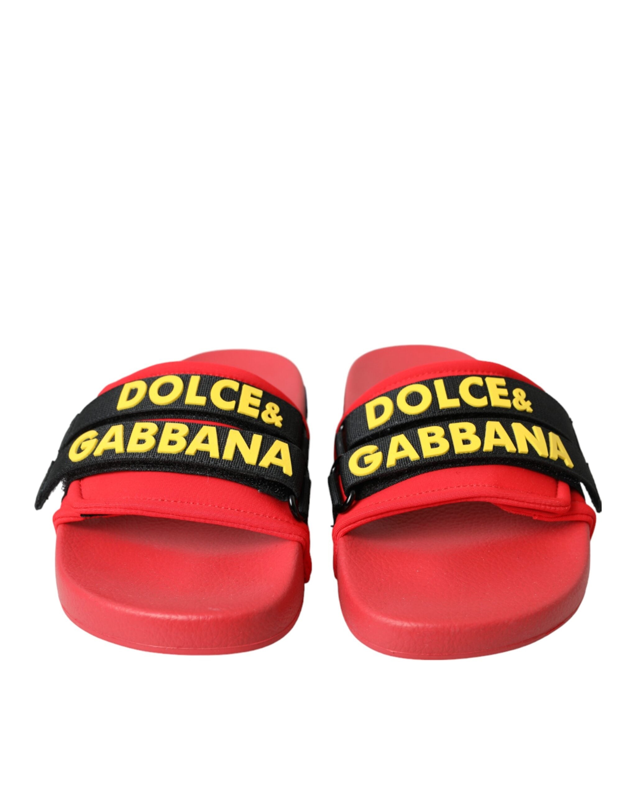 Dolce & Gabbana Red Black Logo Beachwear Flats Sandals Shoes -   -  Dolce & Gabbana. Dolce & Gabbana Red Black Logo Beachwear Flats Sandals Shoes -   -  Dolce & Gabbana.