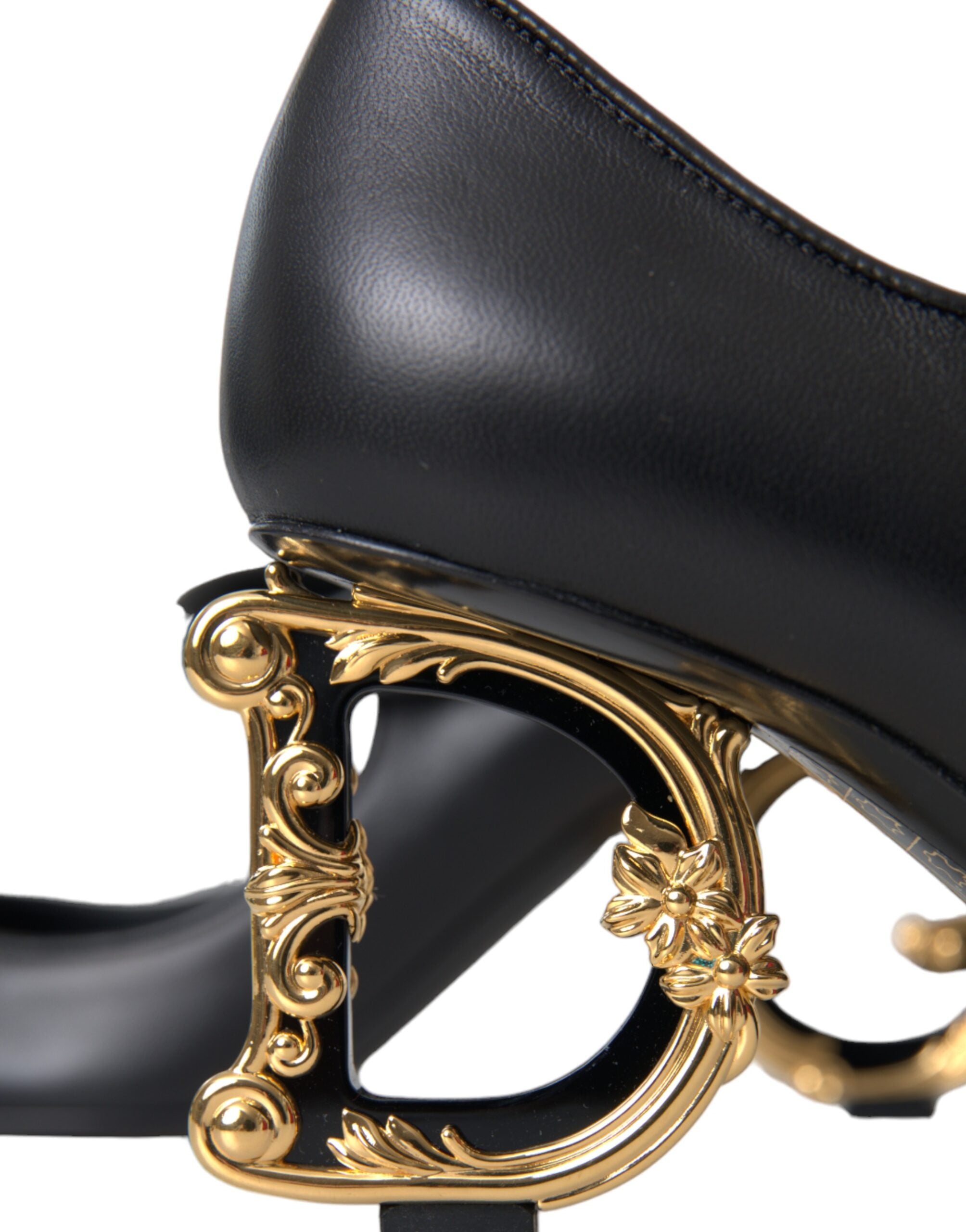 Dolce & Gabbana Black Leather Logo Heels Mary Janes Pumps Shoes -   -  Dolce & Gabbana. Dolce & Gabbana Black Leather Logo Heels Mary Janes Pumps Shoes -   -  Dolce & Gabbana.