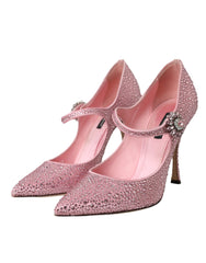 Dolce & Gabbana Pink Strass Crystal Heels Pumps Shoes -   -  Dolce & Gabbana.