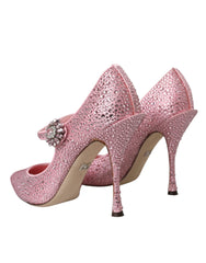 Dolce & Gabbana Pink Strass Crystal Heels Pumps Shoes -   -  Dolce & Gabbana.