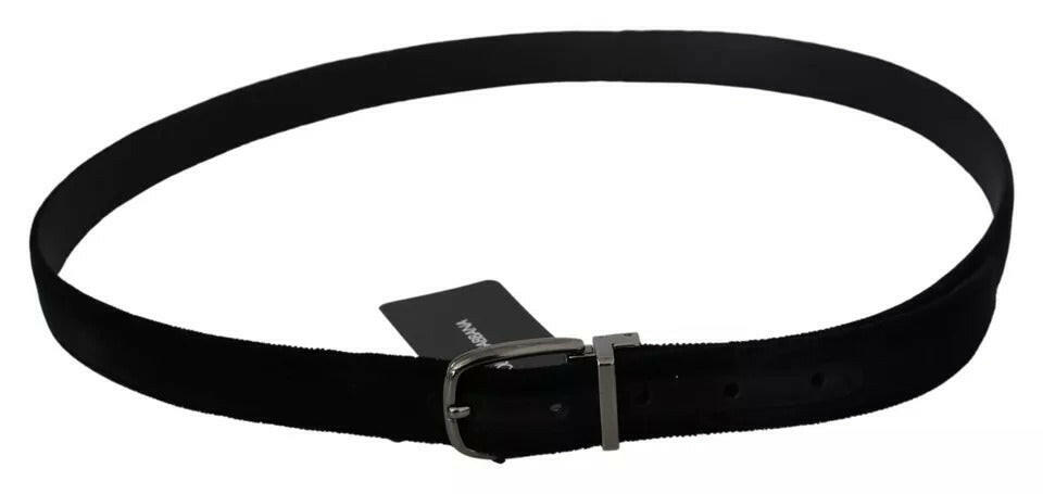 Dolce & Gabbana Black Velvet Silver Tone Metal Buckle Men Belt -   -  Dolce & Gabbana. Dolce & Gabbana Black Velvet Silver Tone Metal Buckle Men Belt -   -  Dolce & Gabbana.
