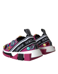 Dolce & Gabbana Pink Sorrento Crystals Sneakers Shoes -   -  Dolce & Gabbana.