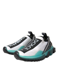 Dolce & Gabbana Black White Blue Slip On Sorrento Sneakers Shoes -   -  Dolce & Gabbana.