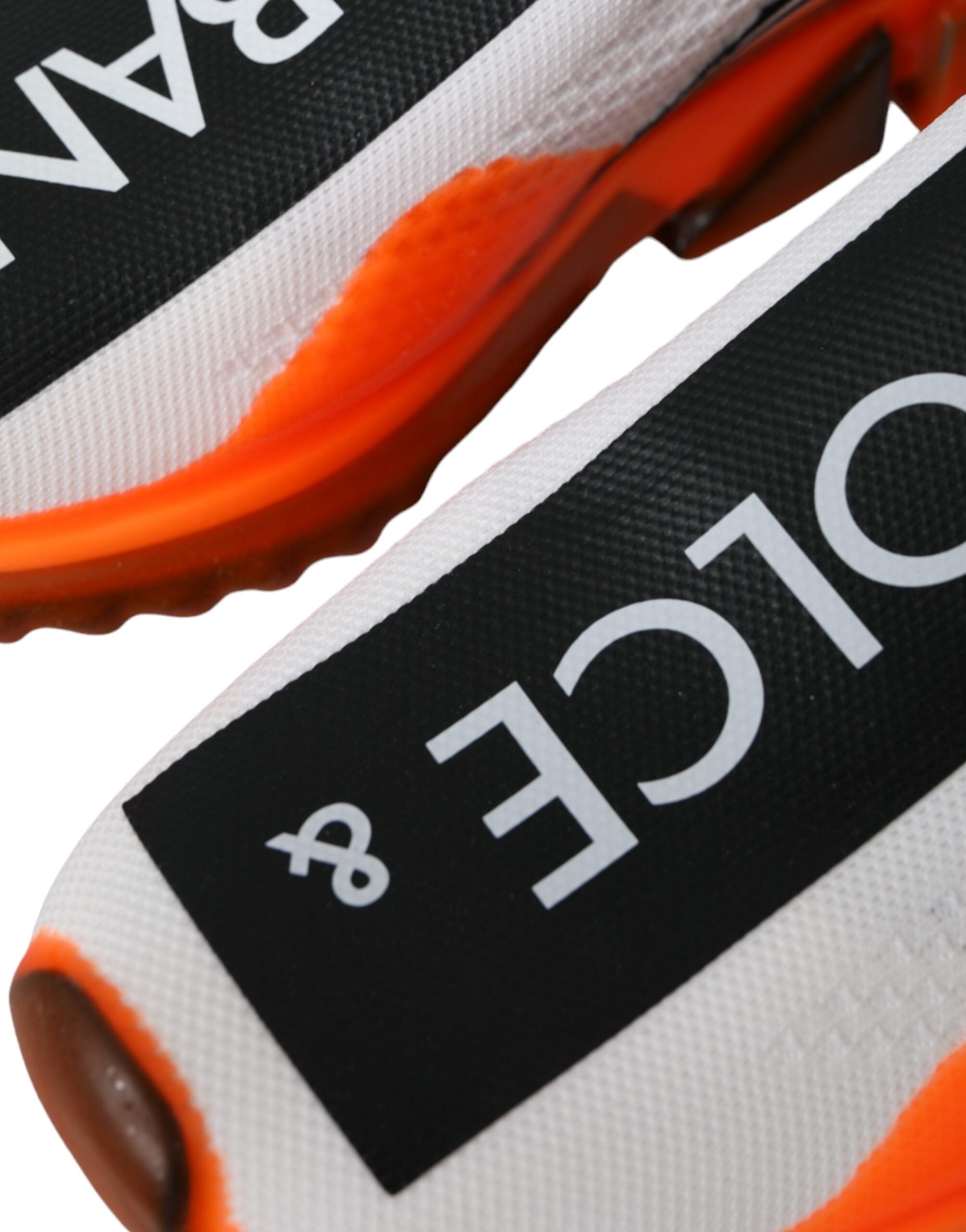 Dolce & Gabbana Black White Orange Slip On Sorrento Sneakers Shoes -   -  Dolce & Gabbana. Dolce & Gabbana Black White Orange Slip On Sorrento Sneakers Shoes -   -  Dolce & Gabbana.