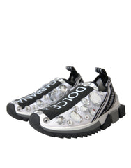 Dolce & Gabbana White Sorrento Crystals Sneakers Shoes -   -  Dolce & Gabbana.