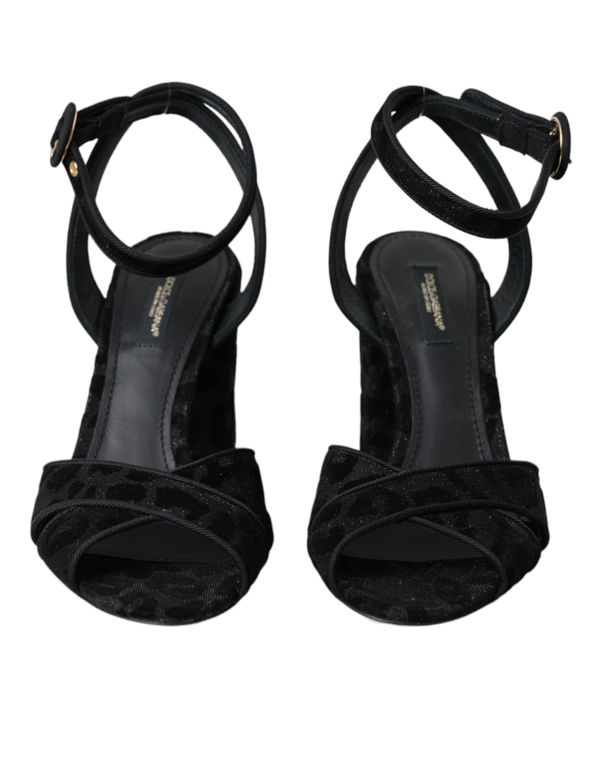 Dolce & Gabbana Black Leopard Suede Heels Sandals Shoes -   -  Dolce & Gabbana. Dolce & Gabbana Black Leopard Suede Heels Sandals Shoes -   -  Dolce & Gabbana.