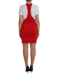 Dolce & Gabbana Red Nylon Stretch Bodycon Sheath Mini Dress -   -  Dolce & Gabbana.