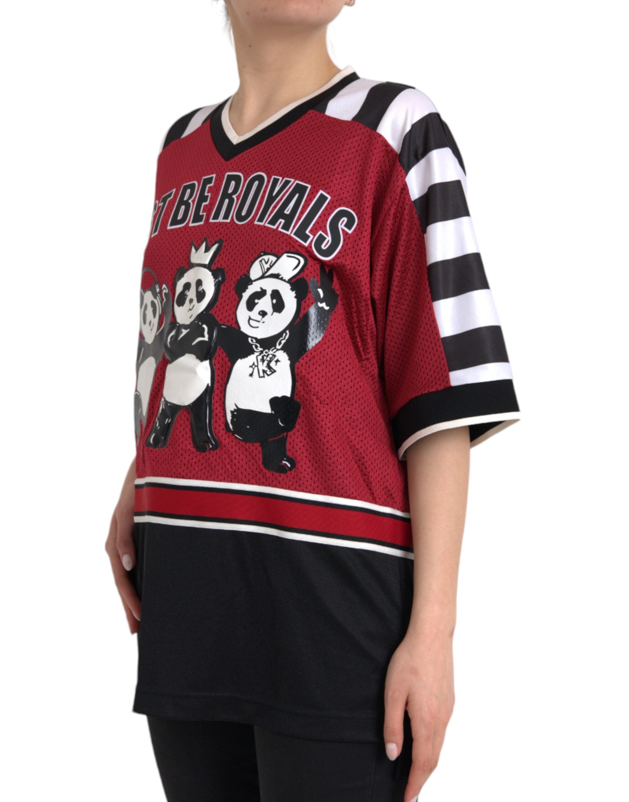 Dolce & Gabbana Multicolor Royals Panda Oversized T-shirt -   -  Dolce & Gabbana. Dolce & Gabbana Multicolor Royals Panda Oversized T-shirt -   -  Dolce & Gabbana.