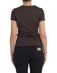 Dolce & Gabbana Brown Crewneck 2017 Motive Print T-shirt -   -  Dolce & Gabbana.