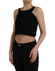 Dolce & Gabbana Black Sleeveless Round Neck Cropped Tank Top -   -  Dolce & Gabbana.