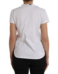 Dolce & Gabbana White Cotton Necklace Short Sleeves T-shirt -   -  Dolce & Gabbana.