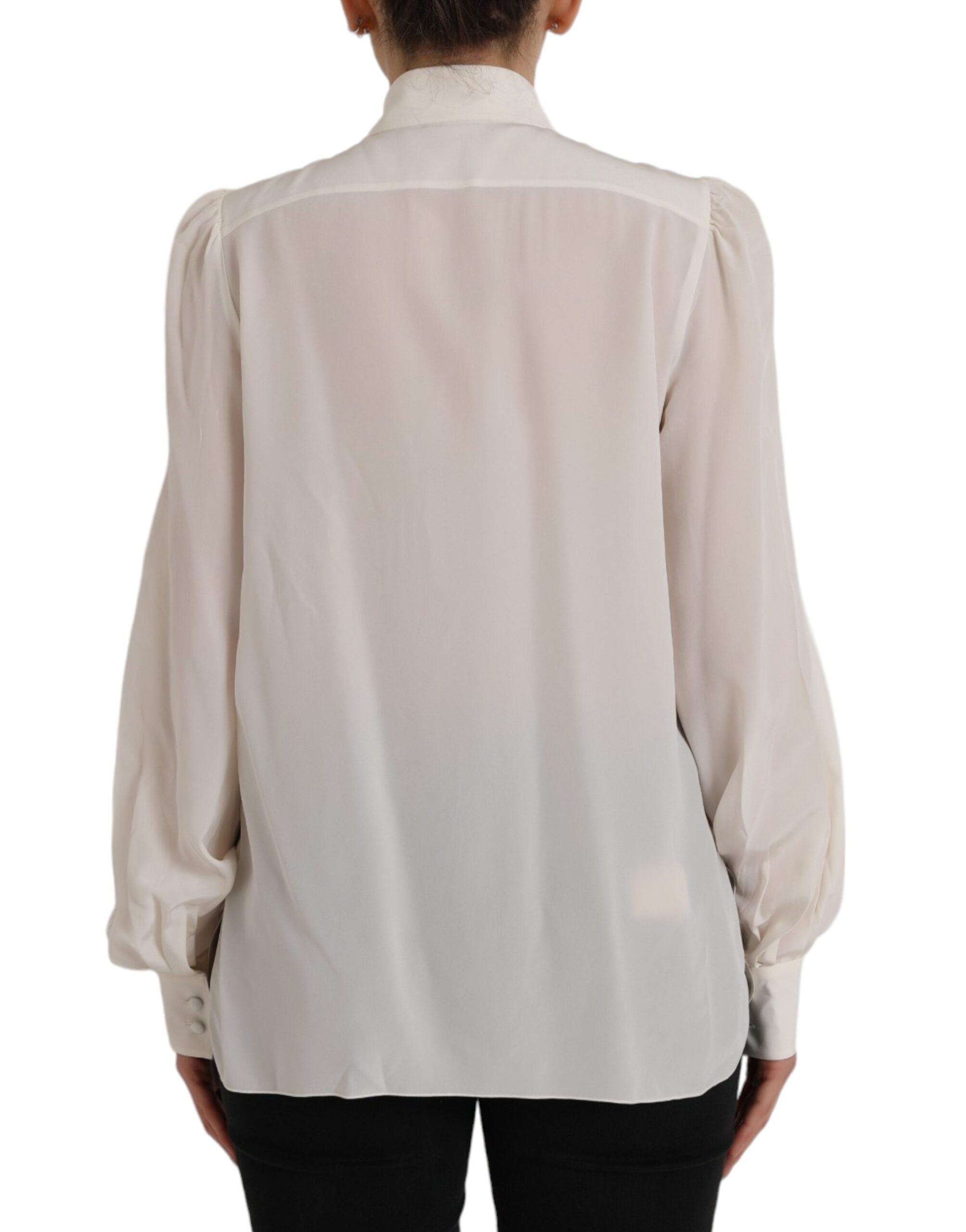 Dolce & Gabbana Off White Long Sleeve Button Down Blouse Top -   -  Dolce & Gabbana. Dolce & Gabbana Off White Long Sleeve Button Down Blouse Top -   -  Dolce & Gabbana.