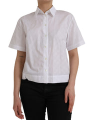 Dolce & Gabbana White Collared Short Sleeve Polo Shirt Top -   -  Dolce & Gabbana.