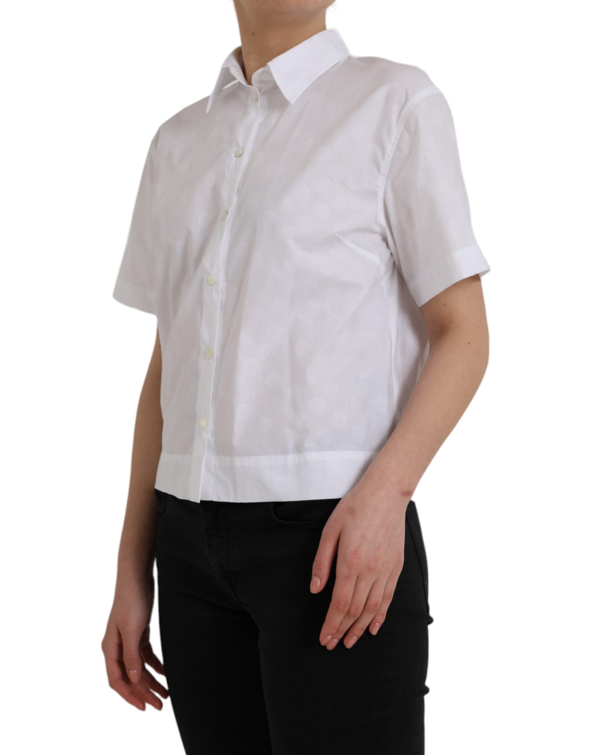 Dolce & Gabbana White Collared Short Sleeve Polo Shirt Top -   -  Dolce & Gabbana. Dolce & Gabbana White Collared Short Sleeve Polo Shirt Top -   -  Dolce & Gabbana.