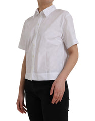 Dolce & Gabbana White Collared Short Sleeve Polo Shirt Top -   -  Dolce & Gabbana.