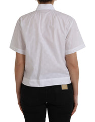 Dolce & Gabbana White Collared Short Sleeve Polo Shirt Top -   -  Dolce & Gabbana.