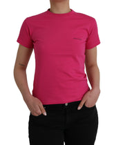 Balenciaga Pink Cotton Crew Neck Short Sleeves Tee T-shirt -   -  Balenciaga.