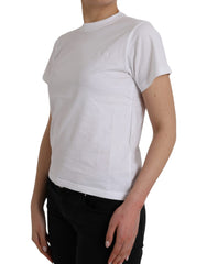 Balenciaga White Cotton Crew Neck Short Sleeves T-shirt -   -  Balenciaga.
