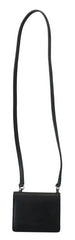 Dolce & Gabbana Black Leather Bifold Shoulder Sling Women Wallet -   -  Dolce & Gabbana.