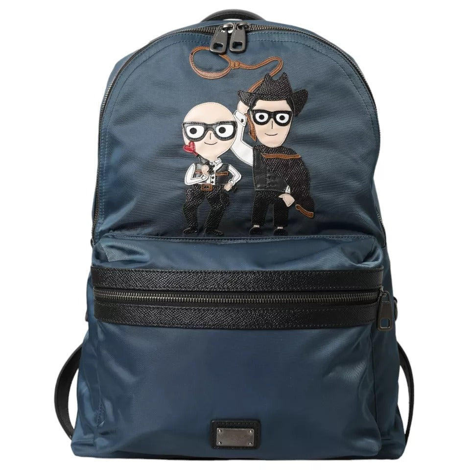 Dolce & Gabbana Blue Nylon #DGFamily Patch Men Backpack Bag -   -  Dolce & Gabbana. Dolce & Gabbana Blue Nylon #DGFamily Patch Men Backpack Bag -   -  Dolce & Gabbana.