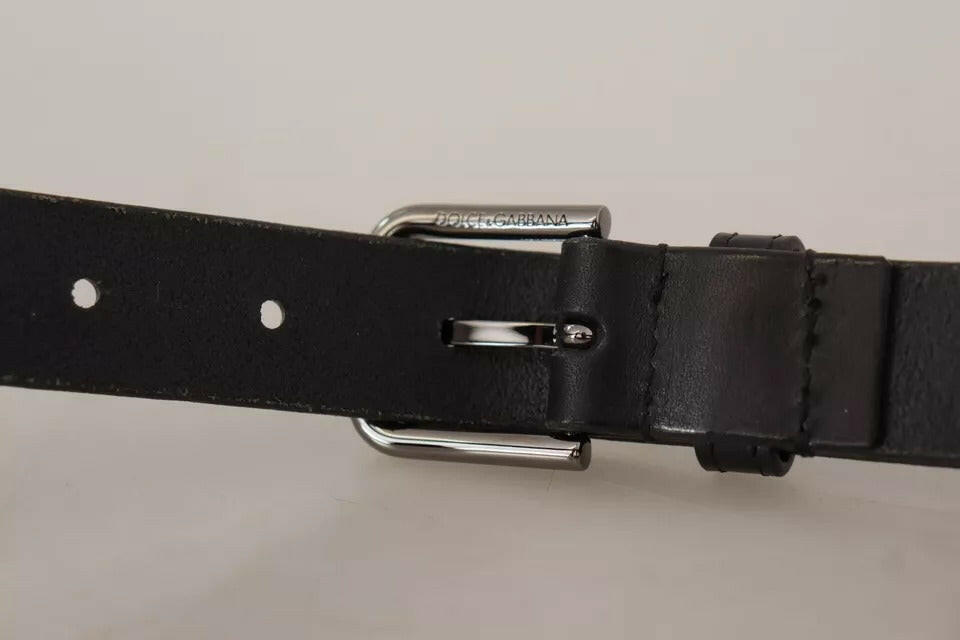Dolce & Gabbana Black Calf Leather Classic Metal Logo Buckle Belt -   -  Dolce & Gabbana. Dolce & Gabbana Black Calf Leather Classic Metal Logo Buckle Belt -   -  Dolce & Gabbana.