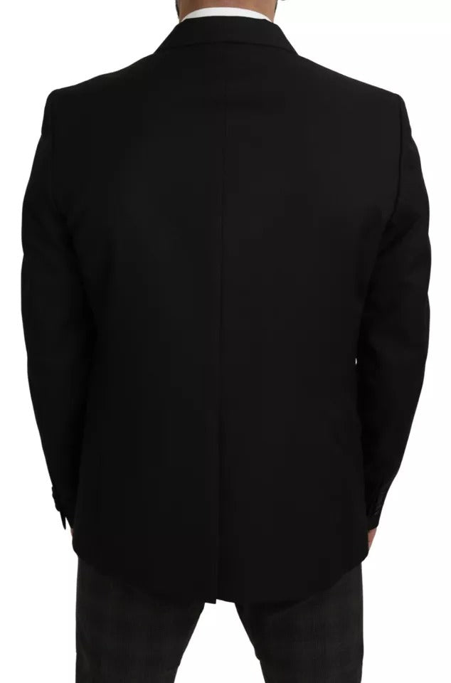 Dolce & Gabbana Black Wool Slim Fit Notch Jacket Blazer -   -  Dolce & Gabbana. Dolce & Gabbana Black Wool Slim Fit Notch Jacket Blazer -   -  Dolce & Gabbana.