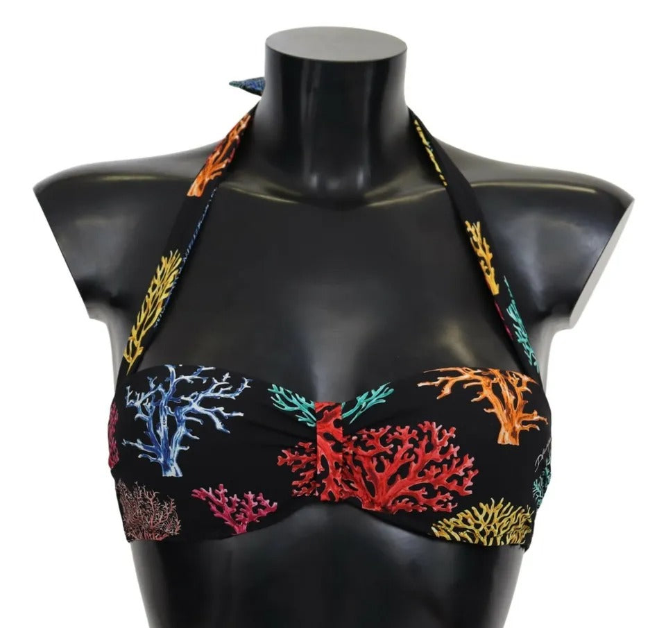 Dolce & Gabbana Black Corals Print Swimsuit Beachwear Bikini Top -   -  Dolce & Gabbana. Dolce & Gabbana Black Corals Print Swimsuit Beachwear Bikini Top -   -  Dolce & Gabbana.