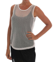 Dolce & Gabbana White Net Tank Transparent Top -   -  Dolce & Gabbana.