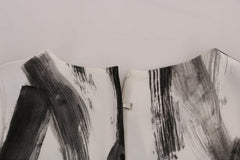 Dolce & Gabbana White Black Striped Printed Blouse Top -   -  Dolce & Gabbana.