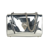 Plein Sport Elegant Gray Chain-Strapped Shoulder Bag -   -  Plein Sport.