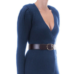 Elisabetta Franchi Blue Wool Women Dress -   -  Elisabetta Franchi.