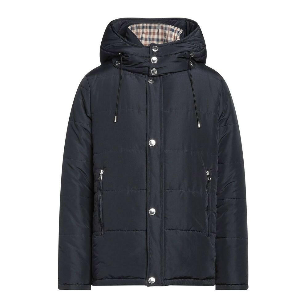 Elegant Blue Aquascutum Jacket with Removable Hood -   -  Aquascutum.