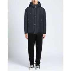 Elegant Blue Aquascutum Jacket with Removable Hood -   -  Aquascutum.